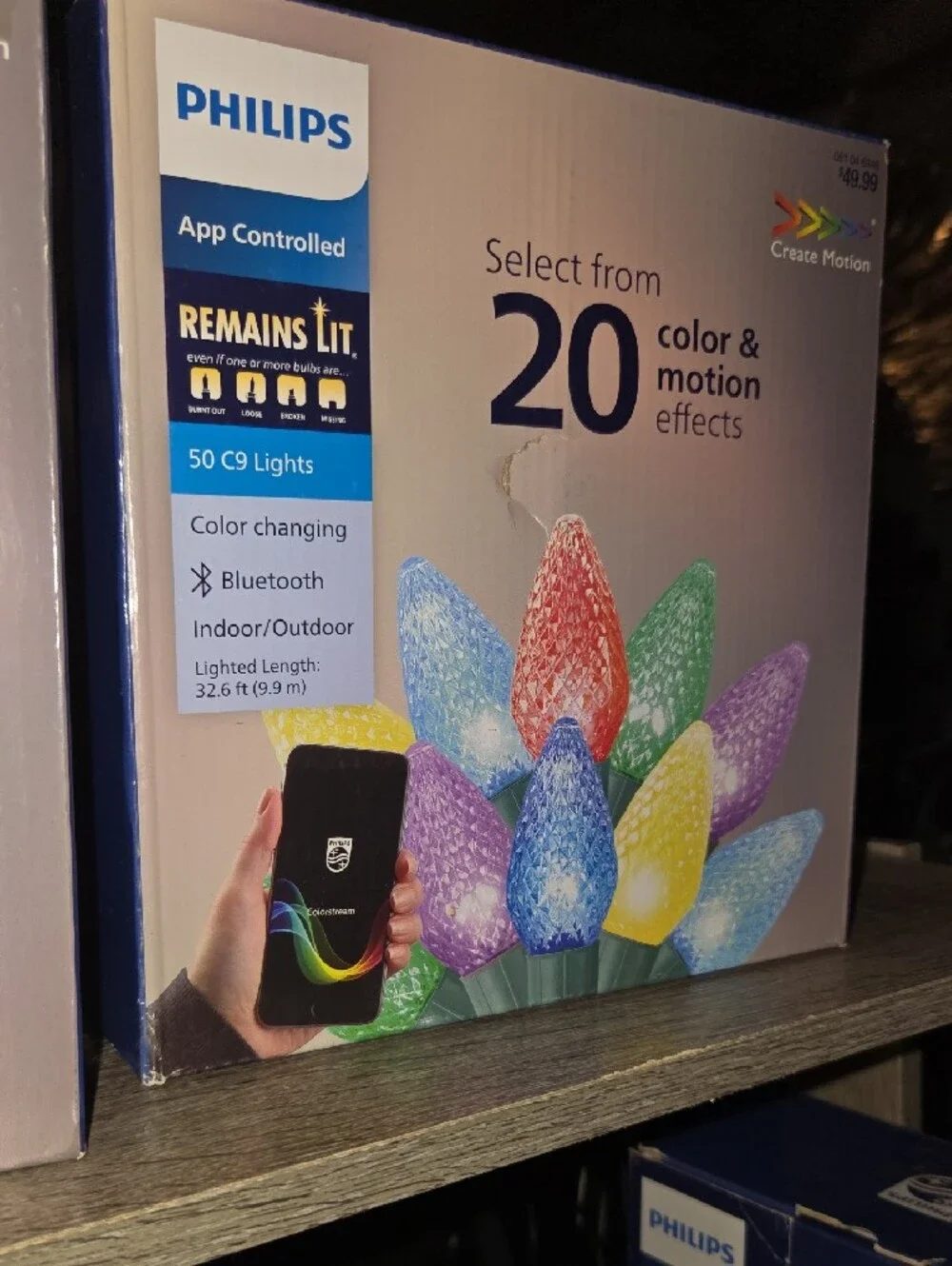 Philips Multicolor 50 C9 LED String Lights- NwT- App Controlled